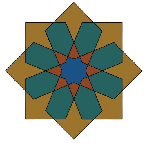 Saffron Walden Muslim Community logo featuring traditional Islamic geometric patterns